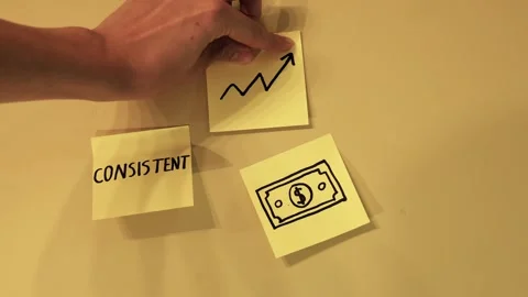 Consistent actions leading to financial growth and success Stock-Footage 336563294