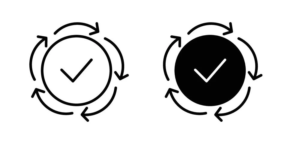 Consistent icon drawing lines. Silhouette style vector bundle Stockillustratie