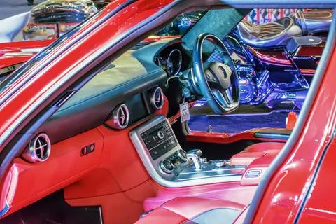 Console car Foto stock