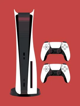 Console game station vector Illustrazione stock