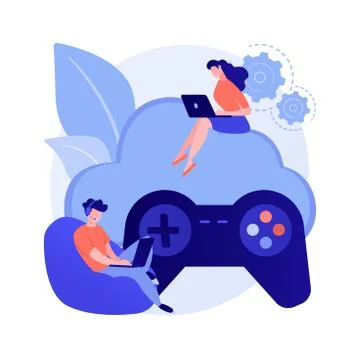 Console gamepad vector concept metaphor Stock Illustration