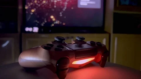 Console gamepad video game Stock Footage 195955430