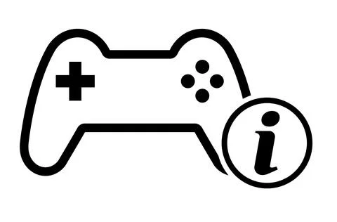 Console gaming gamepad icon, joystick gadget technology button vector illustr Stock Illustration