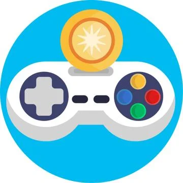 Console Gaming icon Stock Illustration