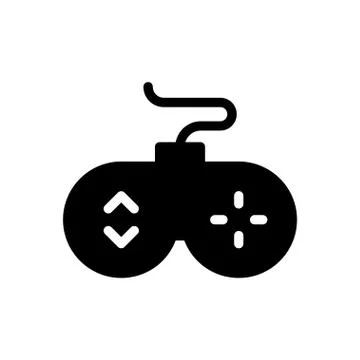 Console glyph flat icon Illustrazione stock
