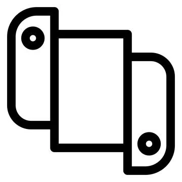 Console line icon vector illustration isolated on white background Illustrazione stock