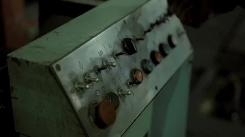 Console in steel production Stock Footage 82745028