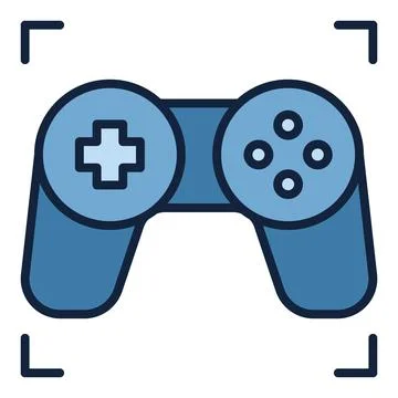 Console Video Game Controller vector Wireless Gamepad colored icon or logo .. 스톡 일러스트