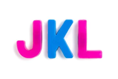 Consonant letters Foto stock
