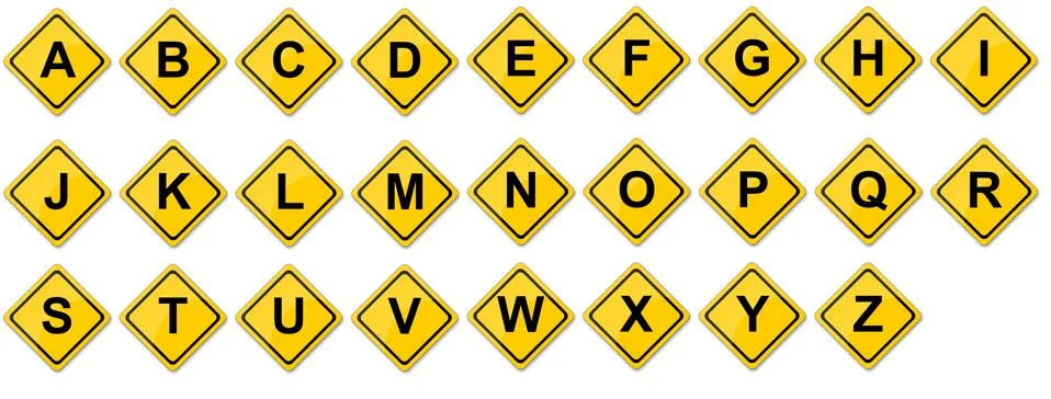 Consonant set Stock Illustration