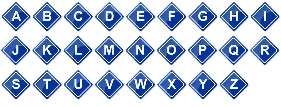 Consonant set Stock Illustration