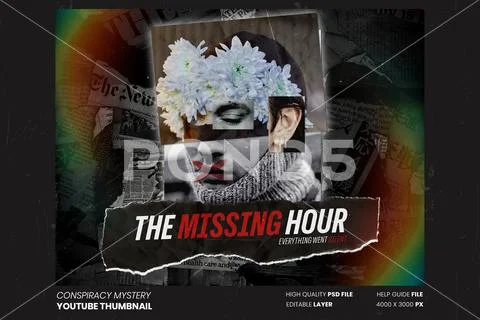 Conspiracy Mystery Thumbnail Template PSD Template