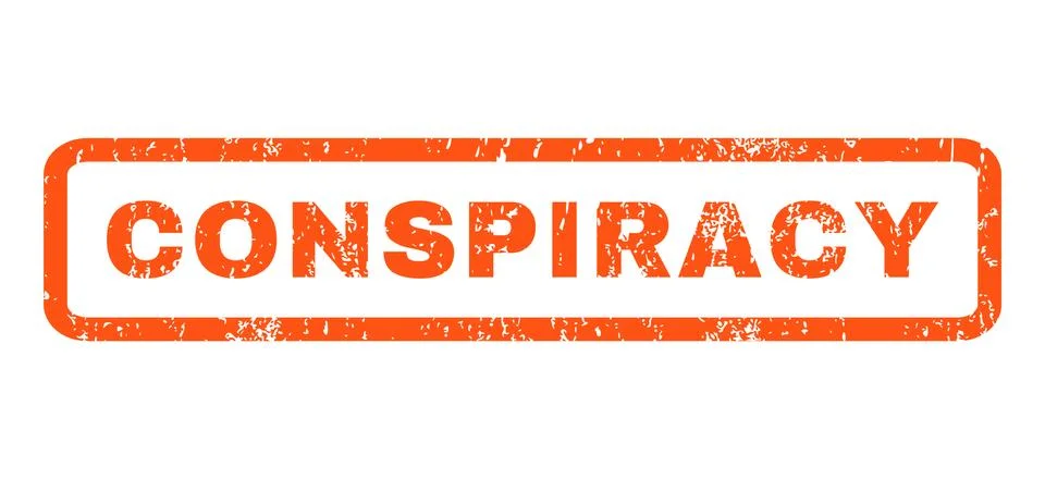 Conspiracy Rubber Stamp Stock Illustration
