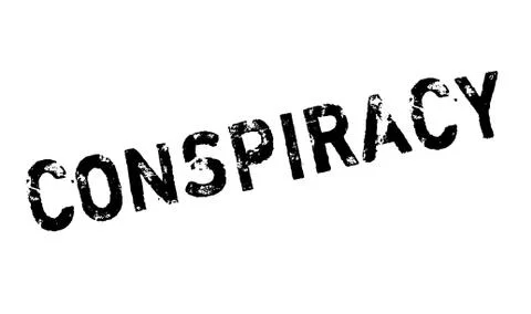 Conspiracy rubber stamp Ilustración de archivo