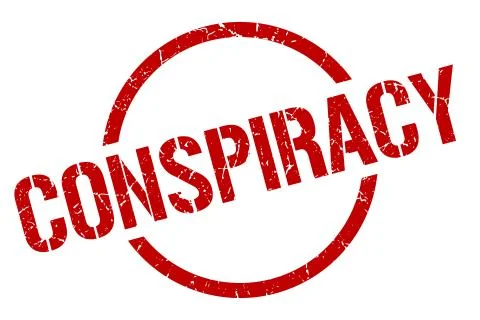 Conspiracy stamp Stock Illustration
