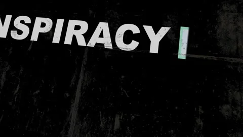Conspiracy text in different ways of arrows on grunge background Vidéo 253120591