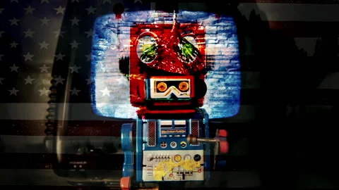 Conspiracy theory bot Stock-Footage 306594202