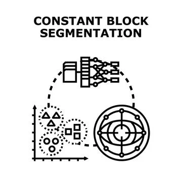 Constant block segmentation strategy for data analysis 스톡 일러스트