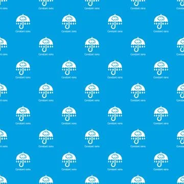 Constant rain pattern vector seamless blue Illustrazione stock