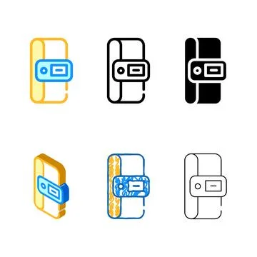 Constant temperature control sensor color icon diversity vector Illustrazione stock