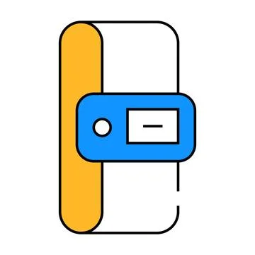 Constant temperature control sensor icon color illustration Stock Illustration