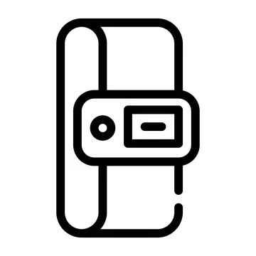 Constant temperature control sensor line icon vector illustration Stock Illustration