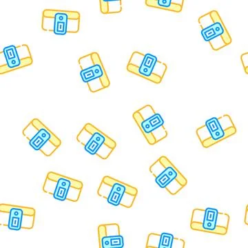 Constant temperature control sensor vector seamless pattern Stock Illustration