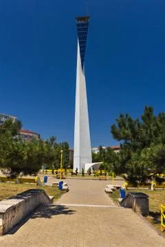 Constanta modern lighthouse Stock Photos