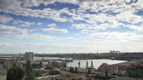 Constanta Port Timelapse Stock Footage 82632143