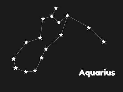 Constellation aquarius Stock-Illustration