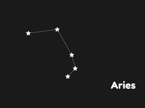 Constellation aries Stock Illustration