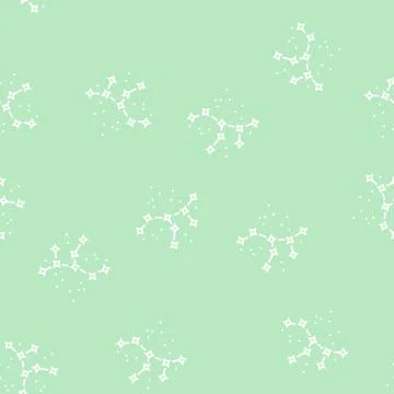 Constellation astrological line seamless pattern Stock Illustration