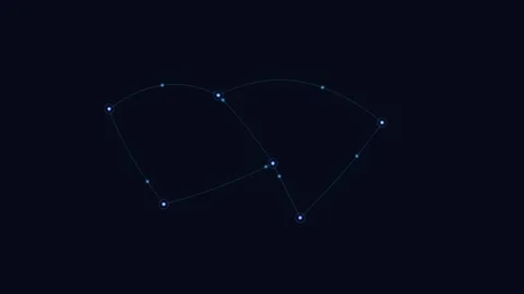 The constellation of auriga shining brightly against the deep black space Stockbeeldmateriaal 338310885