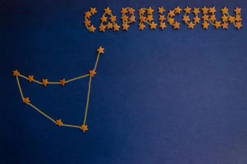 Constellation Capricorn, scheme. Foto stock