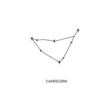 Constellation Capricorn vector illustration Stock Illustration