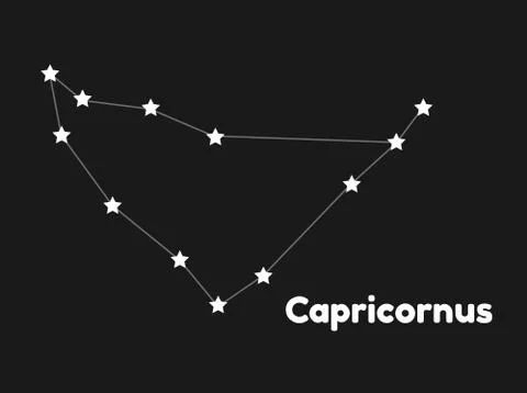 Constellation capricornus Stock Illustration