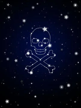Constellation of death Stock Illustration