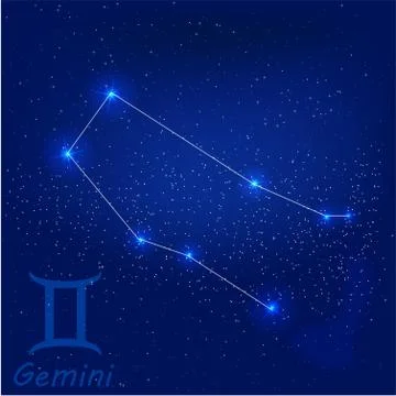 Constellation gemini Stock Illustration