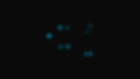 A constellation of glowing blue dots arranged against a deep black background Vídeos de archivo 339619175