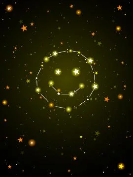 Constellation of happiness Stock Illustration