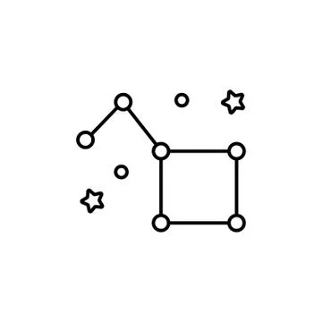 Constellation icon element of space icon for mobile concept and web apps. Thi Stock Illustration