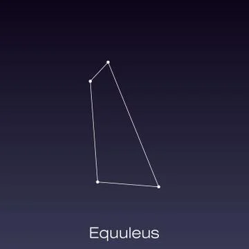 Constellation as it can be seen by the naked eye. Stock Illustration