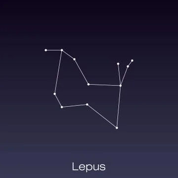 Constellation as it can be seen by the naked eye. Illustration