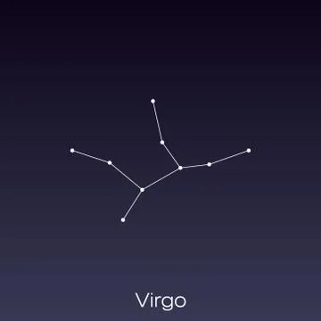 Constellation as it can be seen by the naked eye. Stock-Illustration