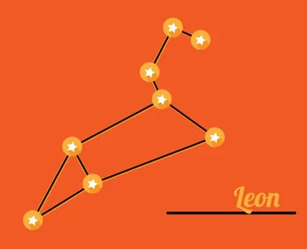 Constellation leon Stock Illustration