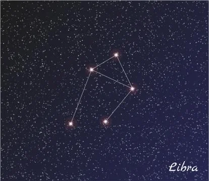 Constellation libra Stock Illustration