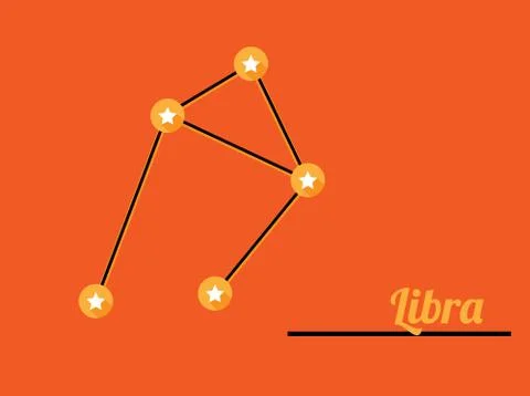 Constellation libra Stock Illustration