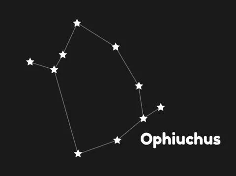 Constellation ophiuchus Stock Illustration