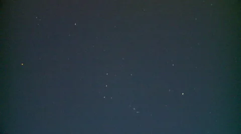 Constellation of Orion with a light sky Stock Footage 55278696