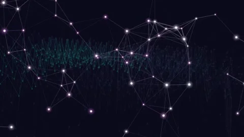 Constellation Patterns in Dark Night Sky. Stock-Footage 330130809